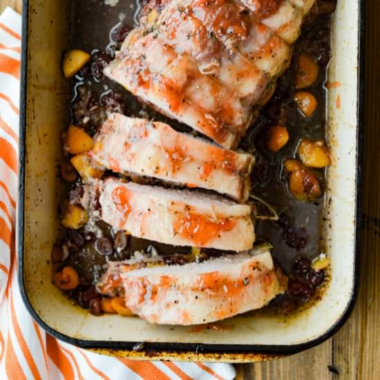 Fruit Stuffed Pork Loin Roast - Recipe photo by linger
