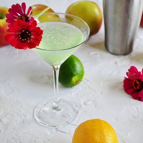 Easy Appletini Cocktail - Recipe photo by ramshacklepantry