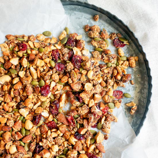 Paleo Granola - Recipe photo by asliceofsweet