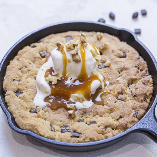 Chocolate Chip Skillet Cookie - Recipe photo by Cook With Me Darling