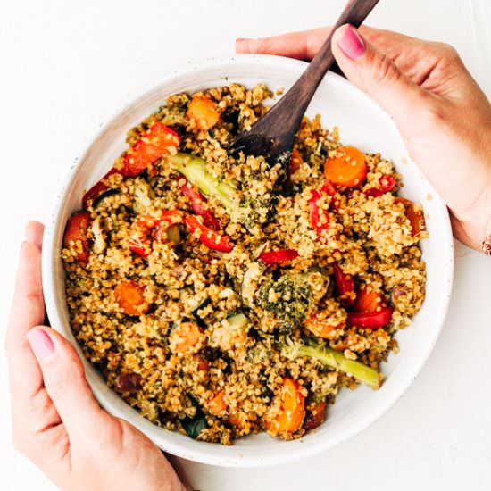 Healthy Quinoa (not) Fried Rice - Recipe photo by sproutingzeneats