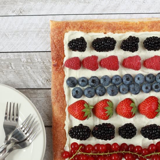 Plaattaart met zomerfruit - Recipe photo by marina_prins