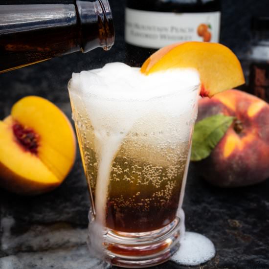 The Rusty Peach Cocktail - Recipe photo by makeeverybodyfat