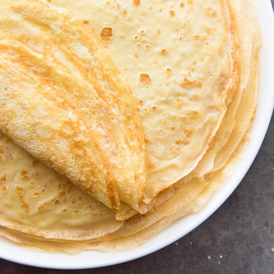 Homemade Crepes - Recipe photo by The Flavor Bender
