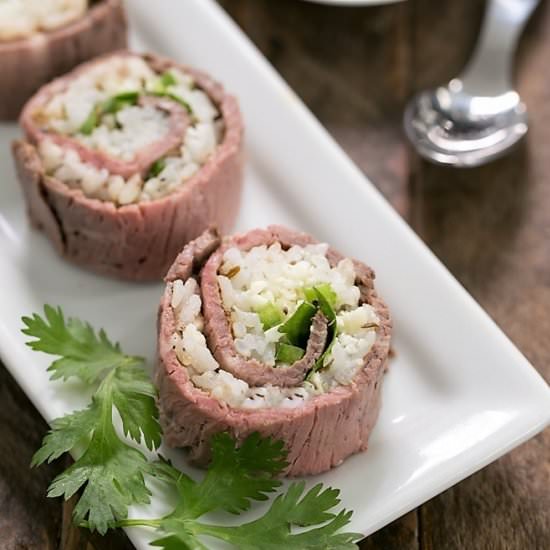 Beefshi: The Texan Roll - Recipe photo by thatskinnychickcanbake