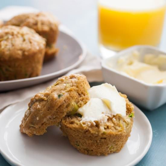 Brown Butter Zucchini Muffins - Recipe photo by Macheesmo