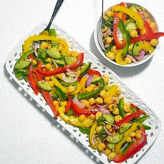 chickpea salad recipe - Recipe photo by swatipaathak