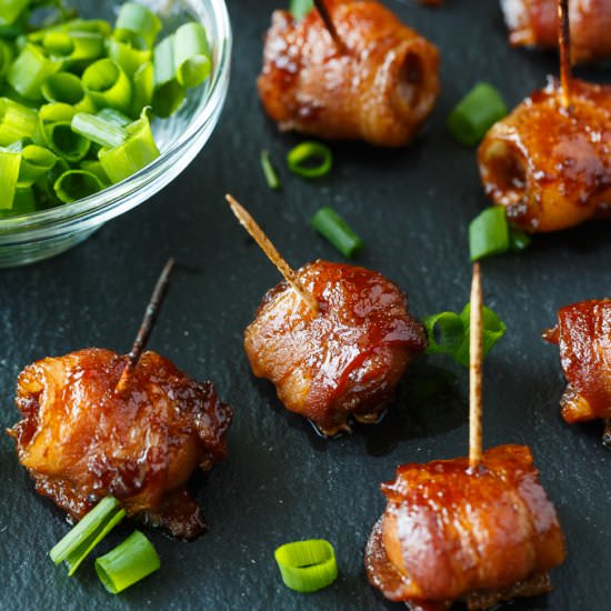 Bacon Wrapped Water Chestnuts - Recipe photo by simplystacie