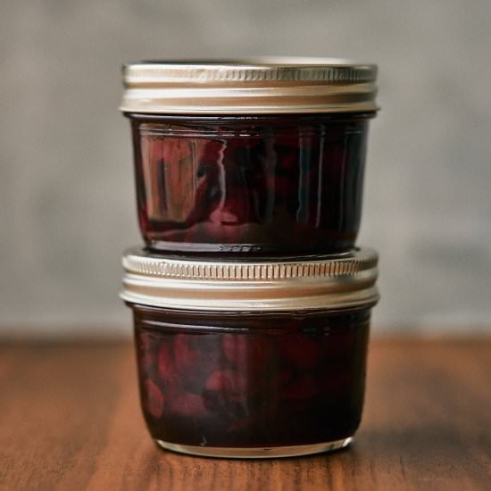 Sour Cherry Syrup - Recipe photo by proportionalplate