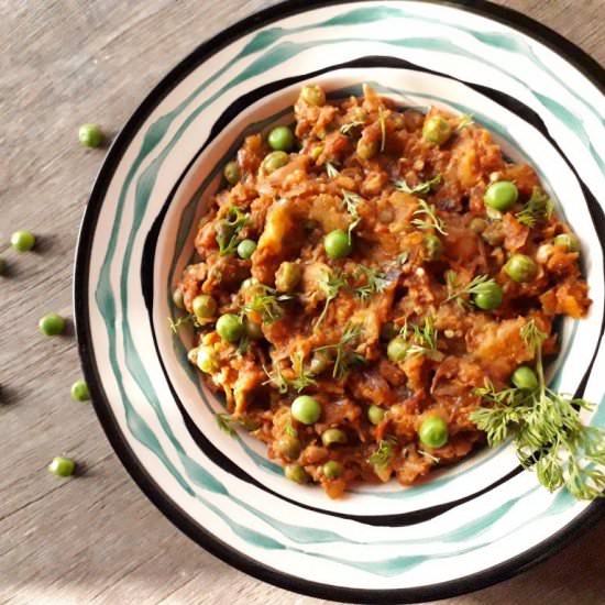 Indian Brinjal (Baingal Bharta) - Recipe photo by My Dainty Kitchen