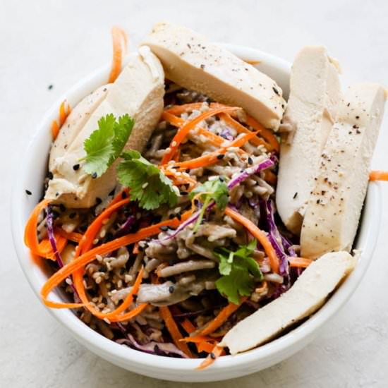 Cold Chicken Soba Noodle Meal Prep - Recipe photo by mealpreponfleek