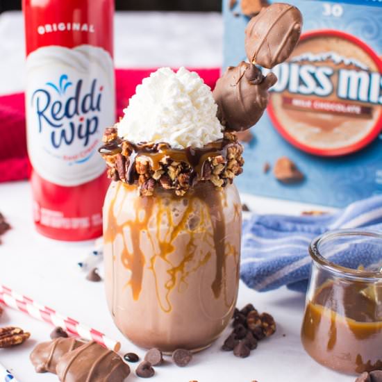 Turtle Frozen Hot Chocolate - Recipe photo by A baJillian Recipes