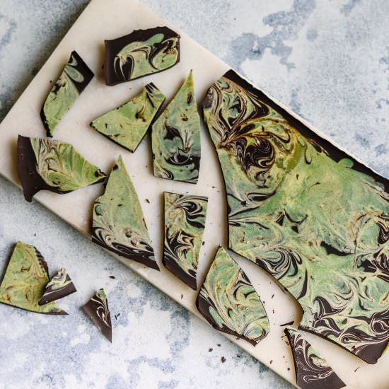 Matcha Swirl Chocolate - Recipe photo by You Totally Got This
