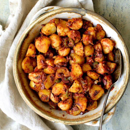 Patatas Bravas Chilenos - Recipe photo by fromachefskitchen