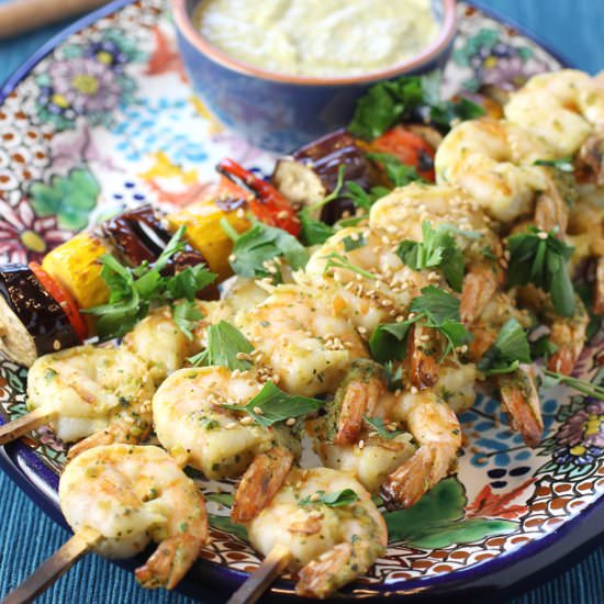 Grilled Sesame Shrimp - Recipe photo by Food Gal