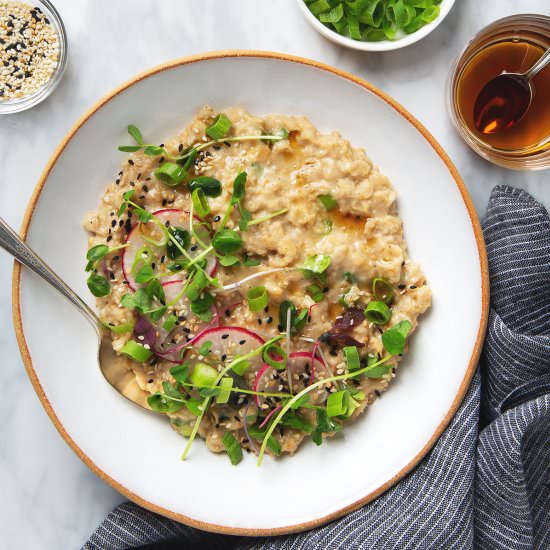Savory Sesame Miso Oats - Recipe photo by PicklesNHoney