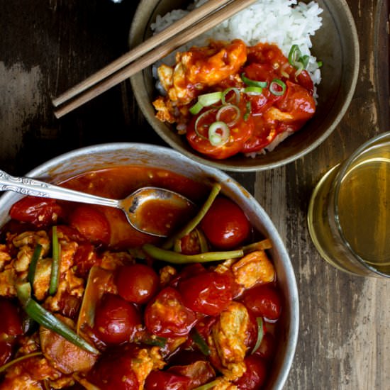 Chinese Tomato & Egg Stir Fry - Recipe photo by pupswithchopsticks