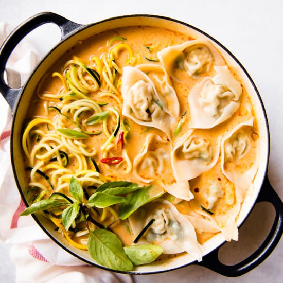 Red Curry Wonton Soup - Recipe photo by healthynibblesandbits