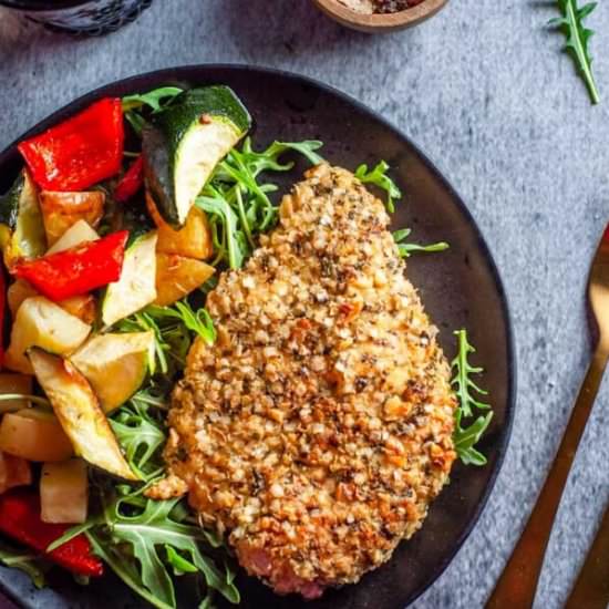 Herb and Quinoa Crusted Chicken - Recipe photo by MySugarFreeKitchen