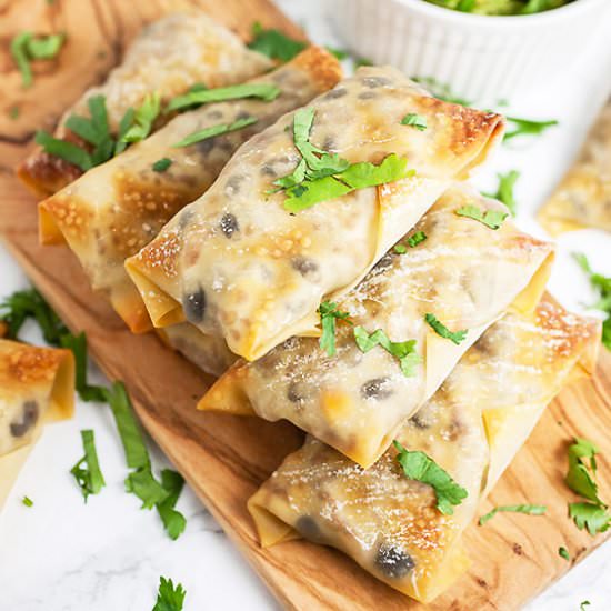 Southwest Baked Egg Rolls - Recipe photo by therusticfoodie