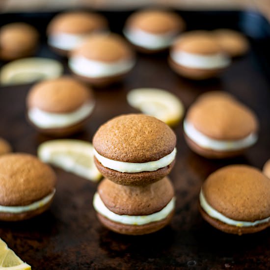 Lemon Ginger Cream Sandwich Cookies - Recipe photo by culinaryginger