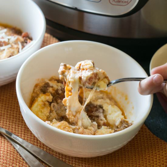 Instant Pot No Noodle Lasagna - Recipe photo by littlebitrecipes