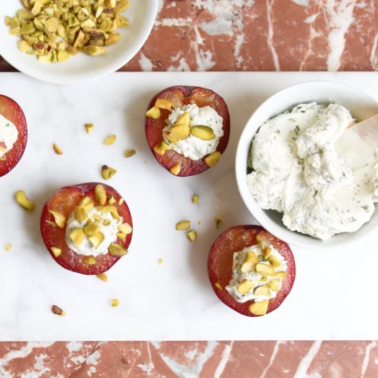 Herbed Goat Cheese Stuffed Apricots - Recipe photo by the good eats co