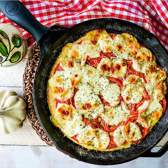 Deep Dish Garlic Lover's Pizza - Recipe photo by Kudos Kitchen by Renee