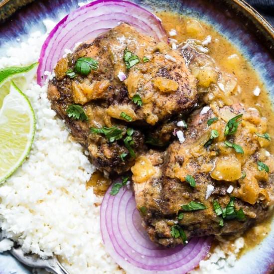 Slow Cooker Jerk Chicken Curry - Recipe photo by foodfaithfitness