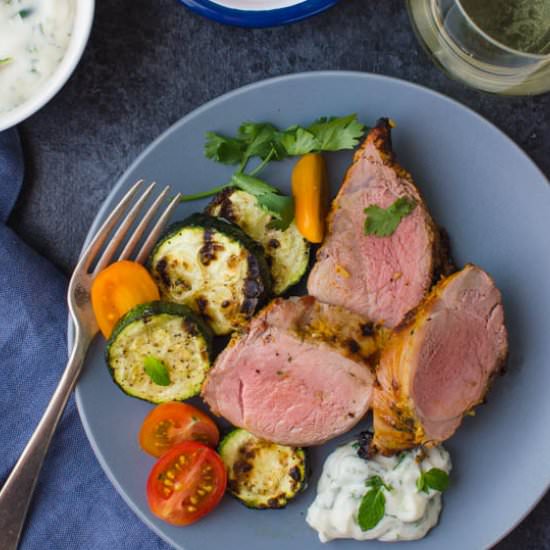 Tandoori Marinated Grilled Pork - Recipe photo by garlic and zest