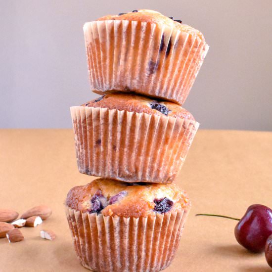 Cherry Almond Morning Muffins - Recipe photo by ibroughtbread
