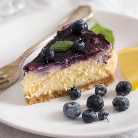 Baked Blueberry Cheesecake - Recipe photo by adinutza