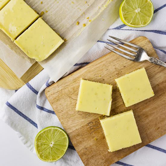 Creamy Lime Bars - Recipe photo by theunlikelybaker