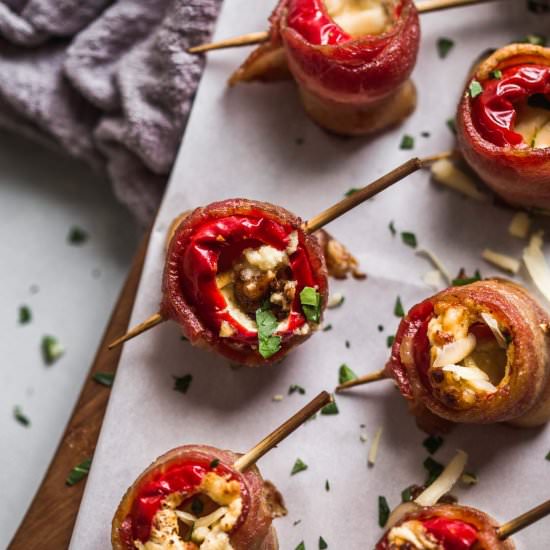 Bacon Wrapped Cherry Peppers - Recipe photo by platingsandpairings