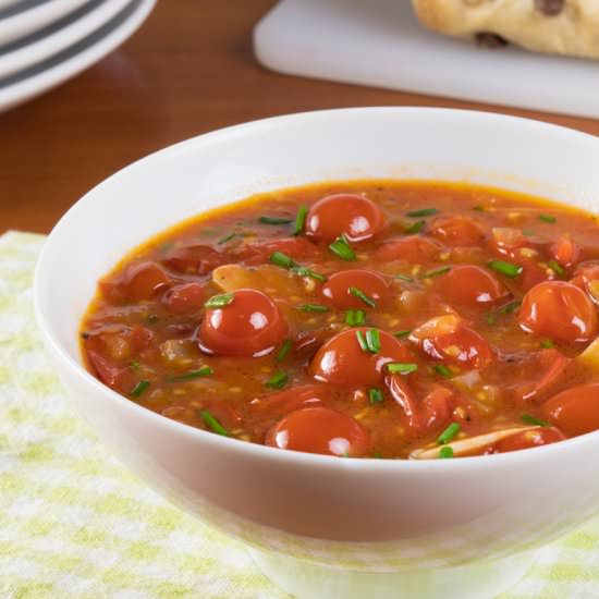Cherry Tomato Vinaigrette - Recipe photo by For the Love of Cooking