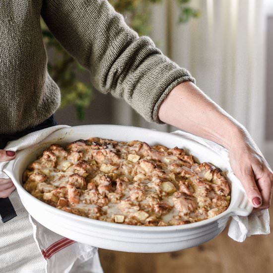 Apple Spice Brioche Bread Pudding - Recipe photo by BoxwoodAvenue