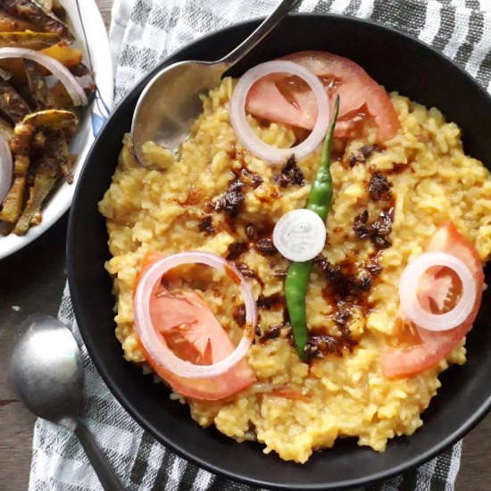 Indian Dal Khichdi - Recipe photo by My Dainty Kitchen