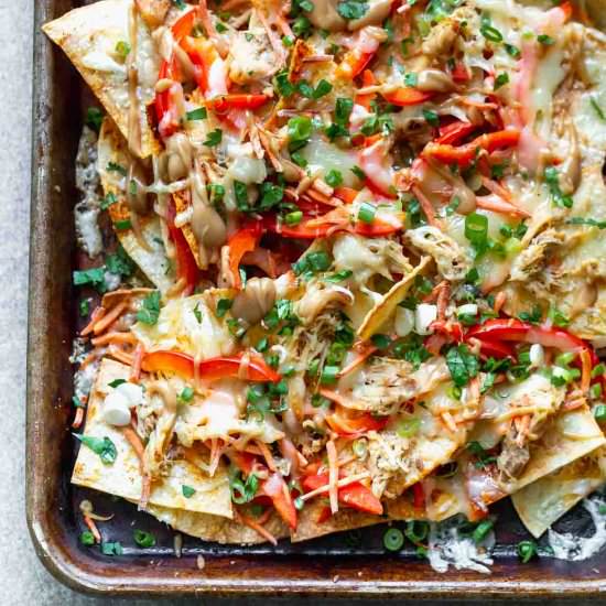 Thai Chicken Nachos - Recipe photo by cookingforkeeps