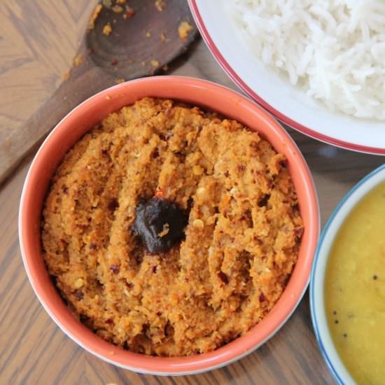 Cabbage Thogayal | Chutney - Recipe photo by amomscookbook
