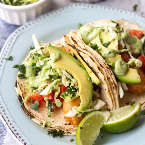 Crispy Baja Fish Tacos - Recipe photo by cookingformysoul