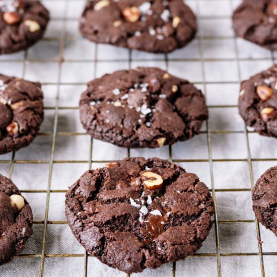 Vegan Chocolate Hazelnut Cookies - Recipe photo by myvibrantkitchen