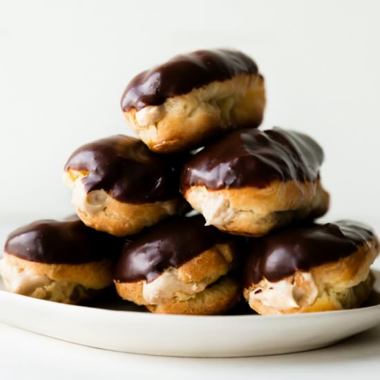 Eclairs with Peanut Butter Mousse - Recipe photo by sallysbakingaddiction