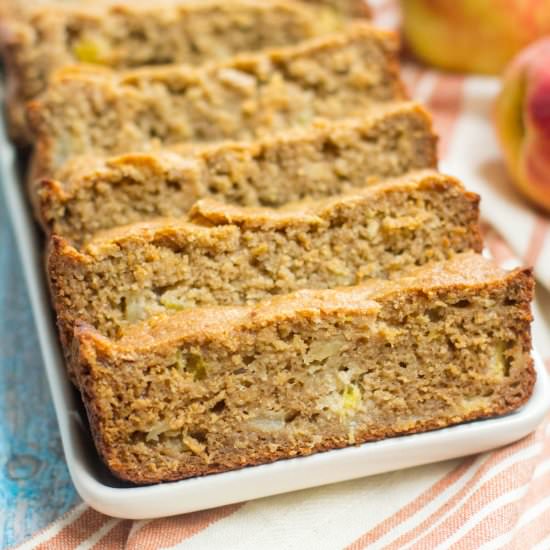 Healthy Apple Peach Cake - Recipe photo by thecleaneatingcouple