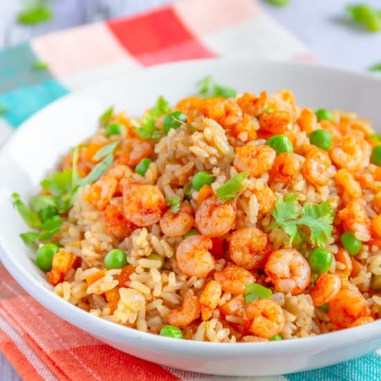 Asian Shrimp Fried Rice - Recipe photo by Priyanka DK