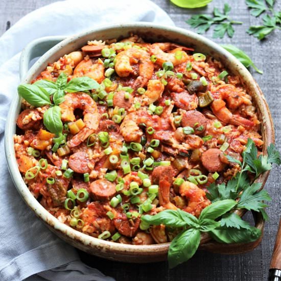 Slow Cooker Shrimp Jambalaya - Recipe photo by Give it Some Thyme