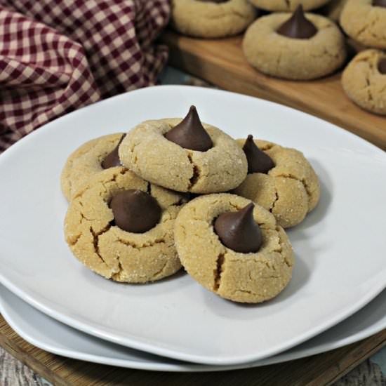PEANUT BUTTER BLOSSOMS - Recipe photo by Midlife Healthy Living