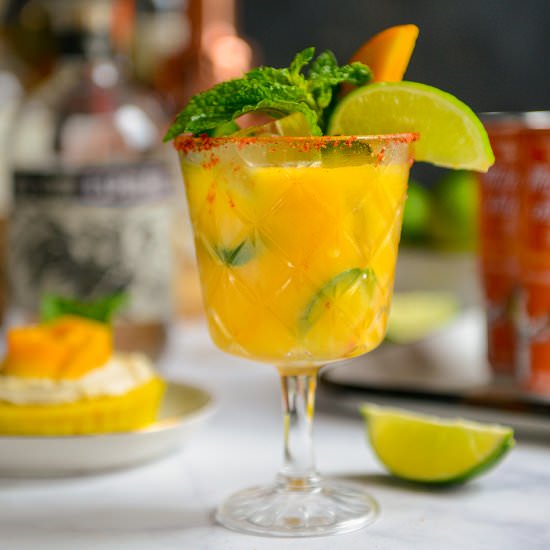 Mango Jalapeño Margaritas - Recipe photo by With The Grains