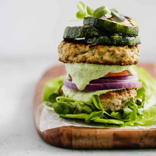 Whole30 Bunless Turkey Burger - Recipe photo by PrimaveraKitchen