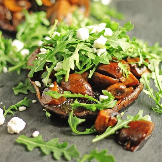 Beer Braised Mushrooms - Recipe photo by Rhubarbarians