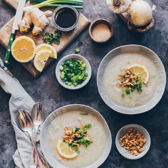 Arroz Caldo - Recipe photo by lemonsandanchovies